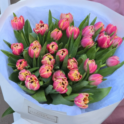 Peony Double Tulips Bouquet