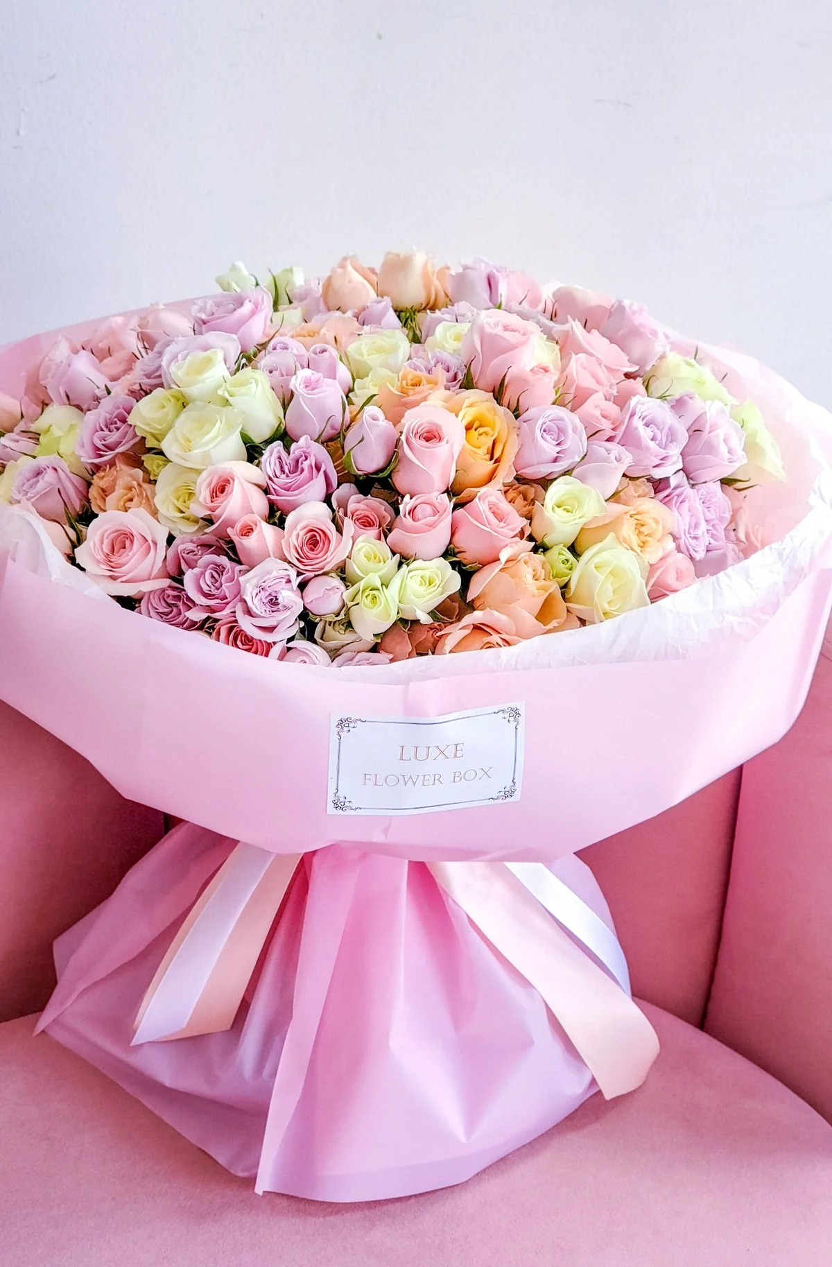 Spray Roses Soft Colors Bouquet